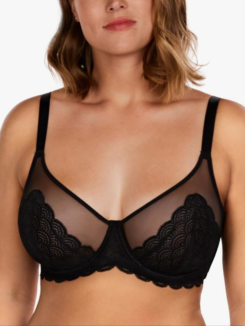 HSIA Mermaid Scales Lace Underwire Bra 44DDD